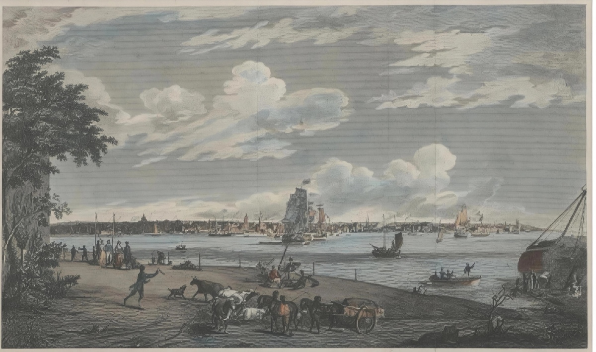 View of Liverpool from Seacombe in 1820.