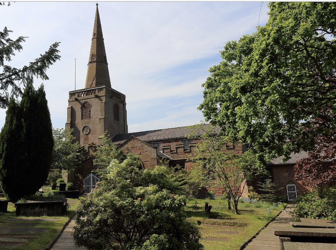 All Saints Church, Childwall, viewed from the south.