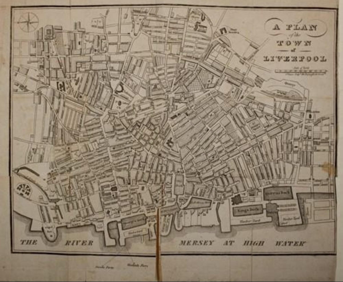 Plan of Liverpool from the 1808 edition of The Picture of Liverpool; or, Stranger’s Guide.