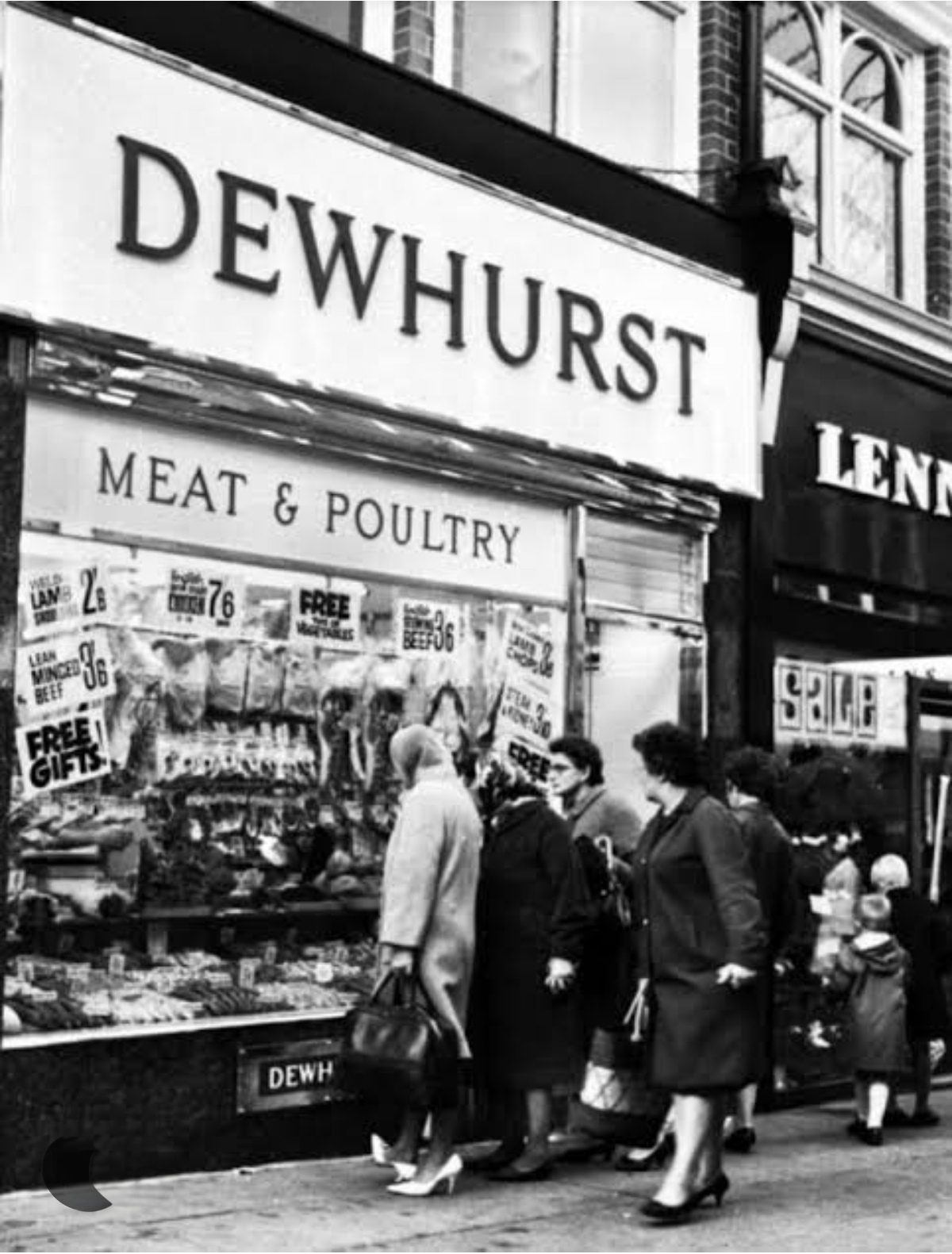 Historic Dewhurst butcher's shop, part of the Vestey family's British retail business